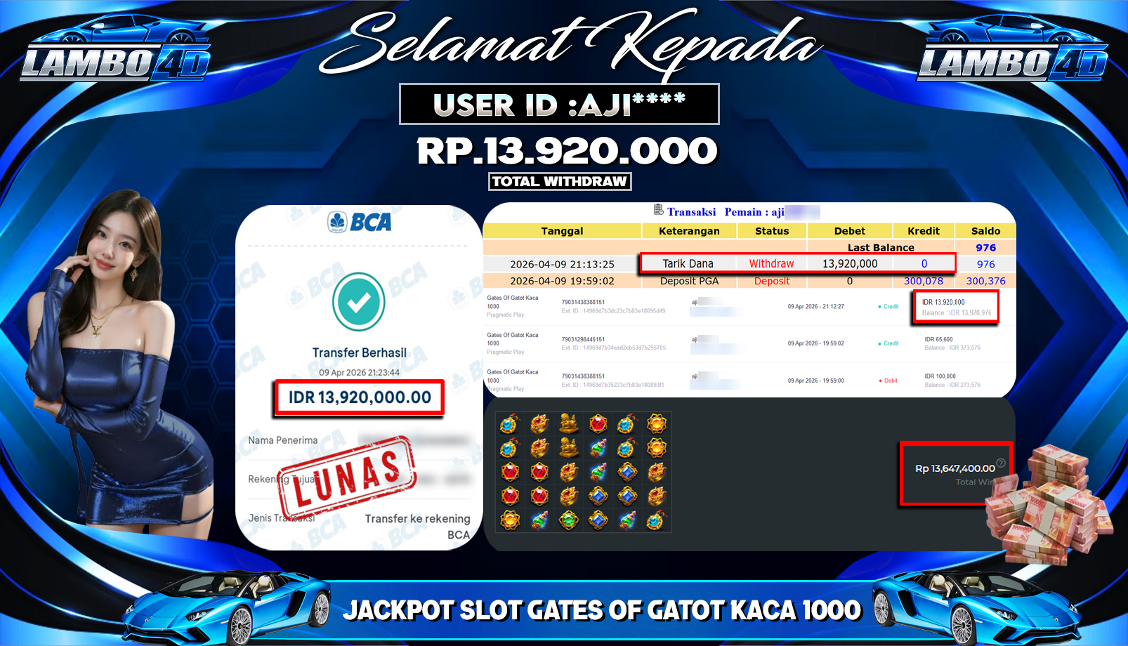 BUKTI JP MEMBER LAMBO4D