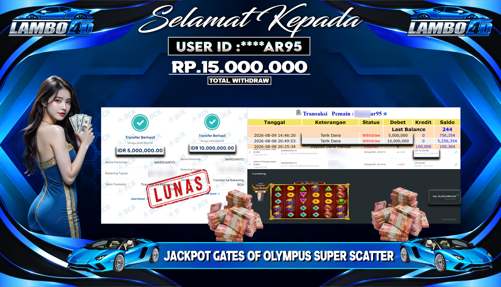 BUKTI JP MEMBER LAMBO4D