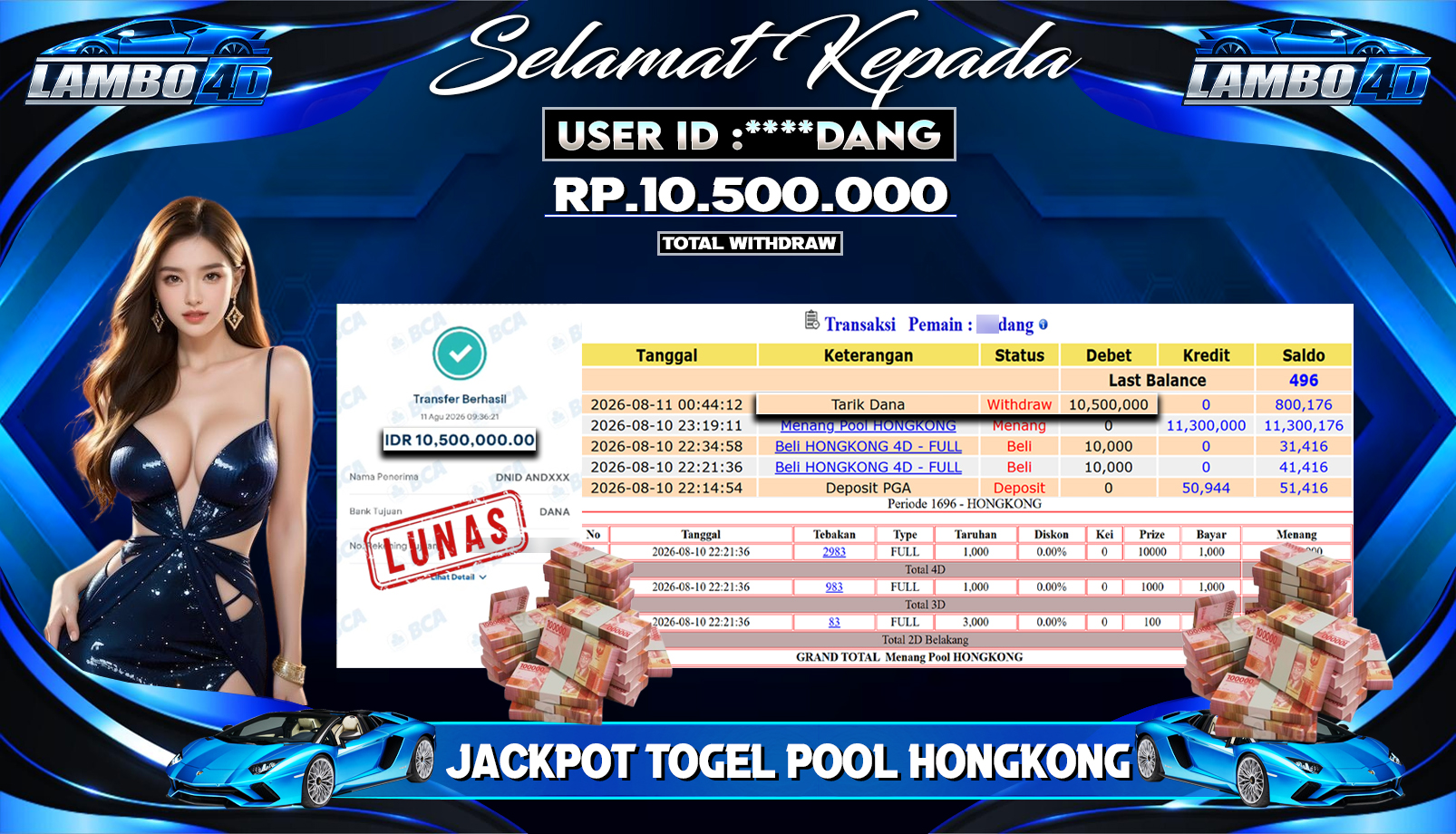 BUKTI JP MEMBER LAMBO4D