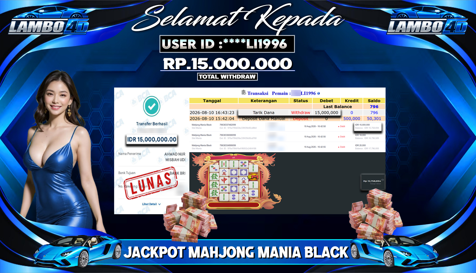 BUKTI JP MEMBER LAMBO4D