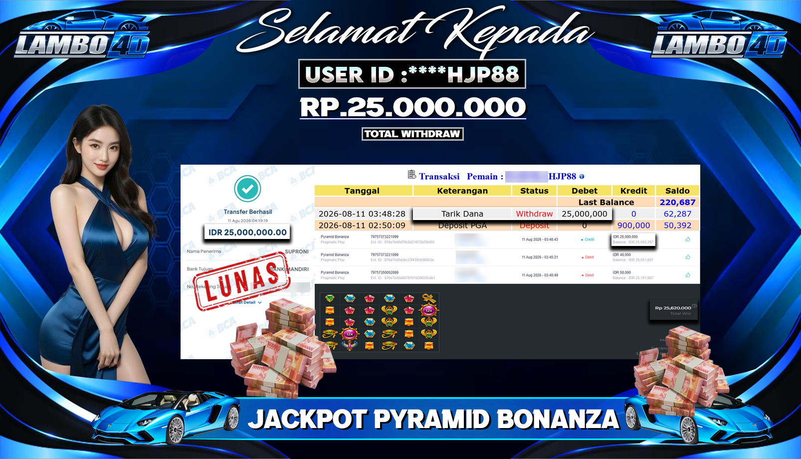 BUKTI JP MEMBER LAMBO4D